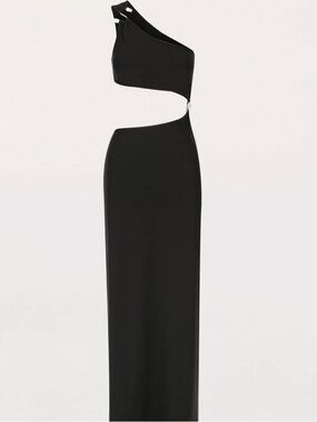 On The Moon Maxi Dress - Black Peppermayo